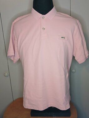 Orvis Shirt Men's XL Pink Color Polo Fishing Preppy Pique Knit Angler (0852J3)